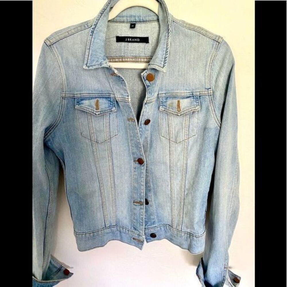 J Brand Atomic Denim Jacket - M chambray blue ,